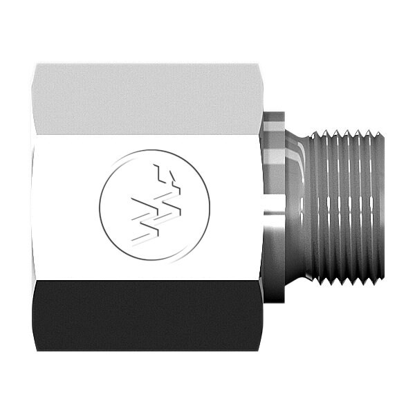 World Wide Fittings Female Pipe to Male Metric Straight Thread Adapter 7045X04X14 - main